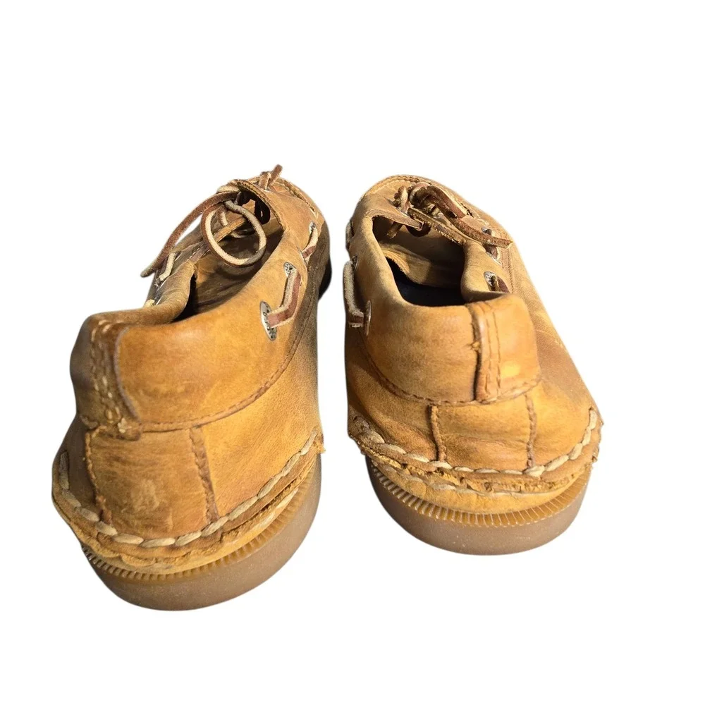 Sperry‎ Top-Sider Men's Leather Boat Shoes Tan Brown Classic Deck Casual Size 9
